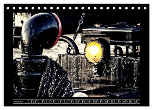 Produktbild: Industrie-Kunst 2026 (Tischkalender 2026 DIN A5 quer), CALVENDO Monatskalender