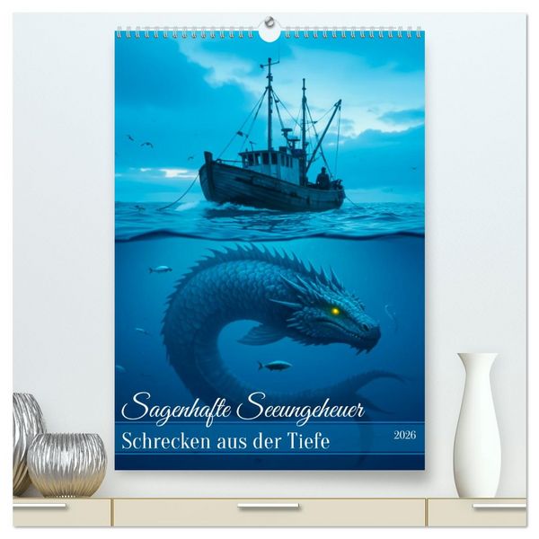 Produktbild: Sagenhafte Seeungeheuer - Schrecken aus der Tiefe (hochwertiger Premium Wandkalender 2026 DIN A2 hoch), Kunstdruck in Hochglanz