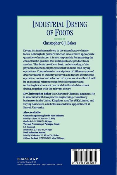 Produktbild: Industrial Drying of Foods