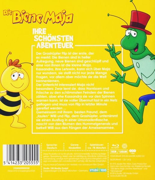 Produktbild: Die Biene Maja - Spielfilm - Ihre sch&ouml;nsten Abenteuer