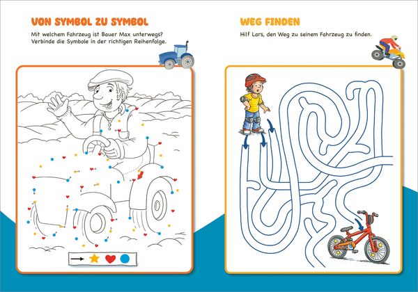 Produktbild: Malen und R&auml;tseln f&uuml;r Kindergartenkinder. Fahrzeuge