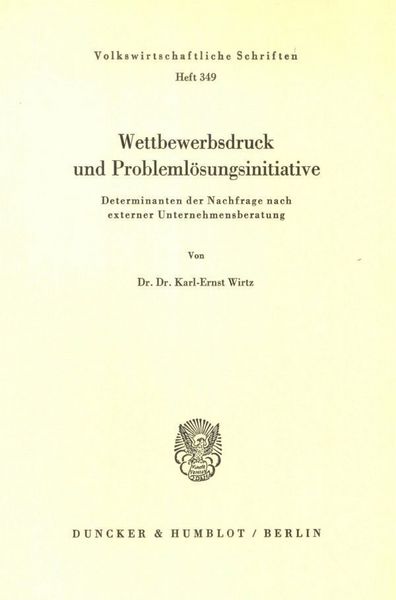 Produktbild: Wettbewerbsdruck und Probleml&ouml;sungsinitiative.