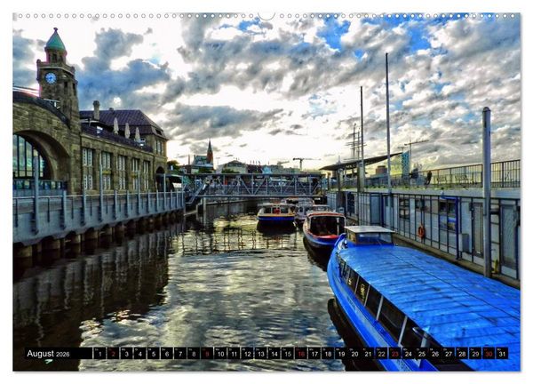Produktbild: Faszination Hafen - Hamburg (Wandkalender 2026 DIN A2 quer), CALVENDO Monatskalender