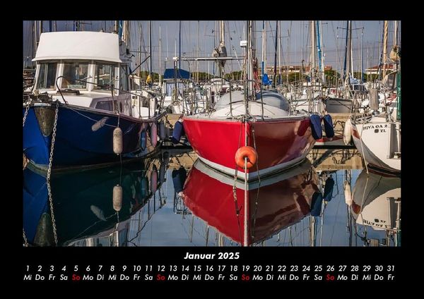 Produktbild: Bootskalender 2025 Fotokalender DIN A3
