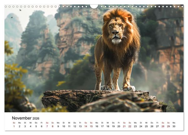 Produktbild: Magische Tierwelt Asiens (Wandkalender 2026 DIN A3 quer), CALVENDO Monatskalender