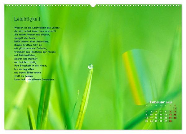 Produktbild: Lichtblicke f&uuml;r Auge und Seele - Der Kalender (Wandkalender 2026 DIN A2 quer), CALVENDO Monatskalender