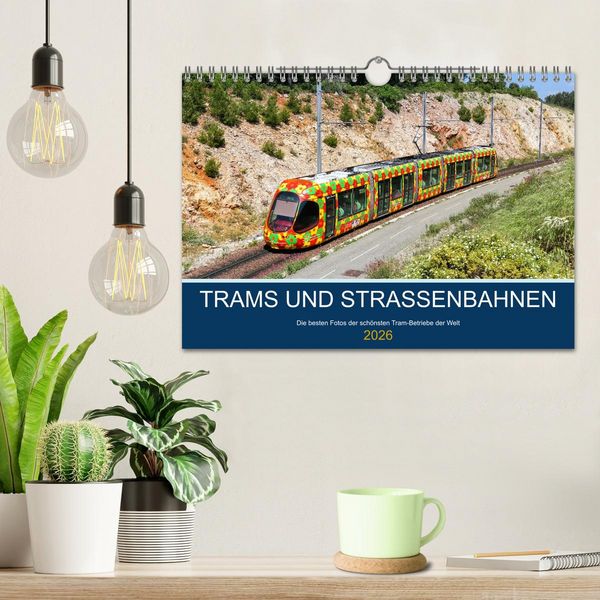 Produktbild: Trams und Stra&szlig;enbahnen (Wandkalender 2026 DIN A4 quer), CALVENDO Monatskalender