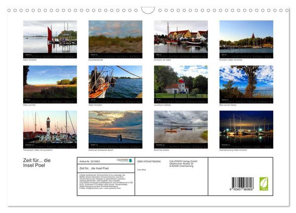 Produktbild: Zeit f&uuml;r... die Insel Poel (Wandkalender 2026 DIN A3 quer), CALVENDO Monatskalender