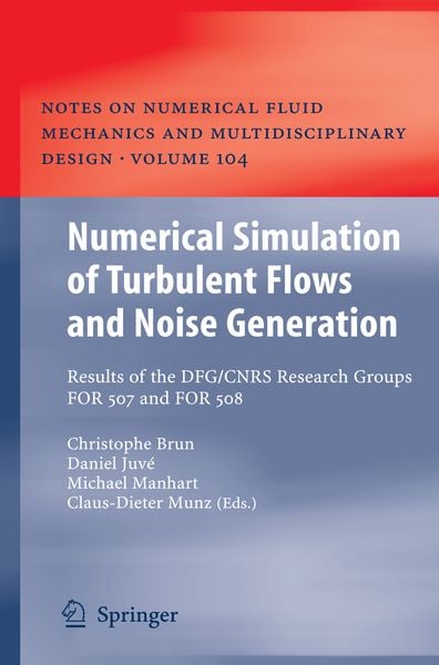 Produktbild: Numerical Simulation of Turbulent Flows and Noise Generation