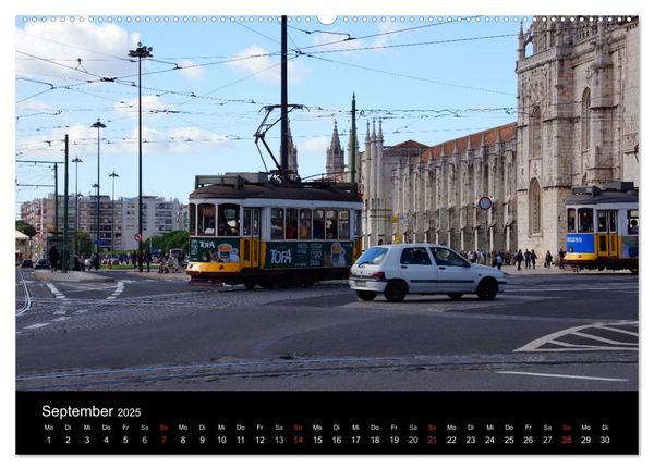 Produktbild: Mit der Tram durch Lissabon (Wandkalender 2025 DIN A2 quer), CALVENDO Monatskalender