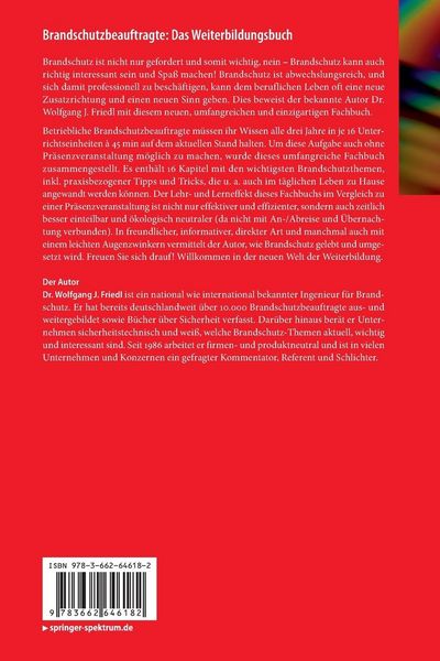 Produktbild: Brandschutzbeauftragte: Das Weiterbildungsbuch