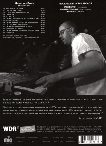 Produktbild: Jackie Leven /w Michael Cosgrave - Live at Rockpalast