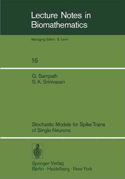 Produktbild: Stochastic Models for Spike Trains of Single Neurons
