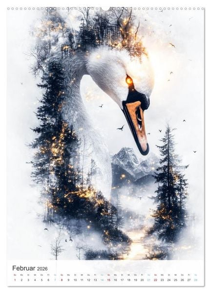 Produktbild: Fl&uuml;stern im Wald (Wandkalender 2026 DIN A2 hoch), CALVENDO Monatskalender