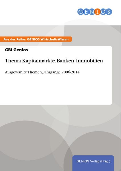 Produktbild: Thema Kapitalm&auml;rkte, Banken, Immobilien
