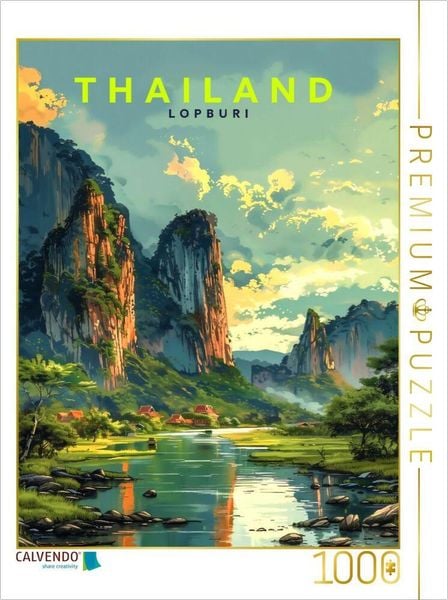 CALVENDO Puzzle Lopburi | 1000 Teile Lege-Größe 64x48cm Foto-Puzzle für glückliche Stunden