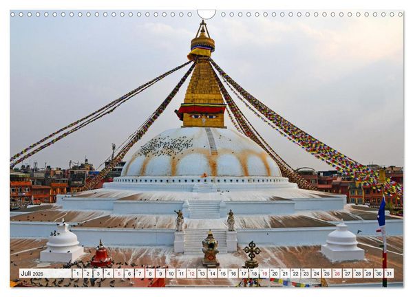 Produktbild: BUDDHISMUS in NEPAL (Wandkalender 2026 DIN A3 quer), CALVENDO Monatskalender