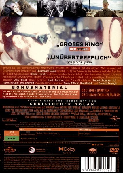 Oppenheimer (+ Bonus-DVD)