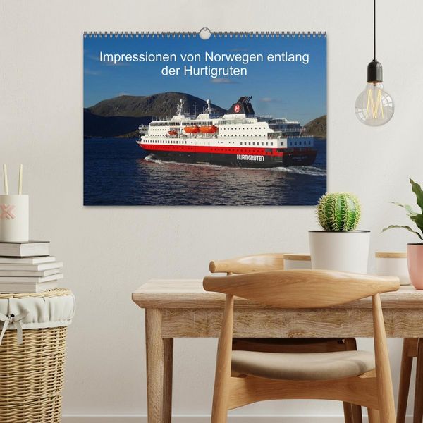 Produktbild: Impressionen von Norwegen entlang der Hurtigruten (Wandkalender 2026 DIN A3 quer), CALVENDO Monatskalender