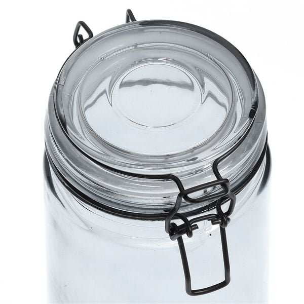 Produktbild: neuetischkultur Vorratsglas m. B&uuml;gelverschluss, grau 250 ml