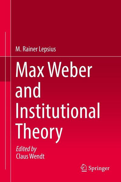 Produktbild: Max Weber and Institutional Theory