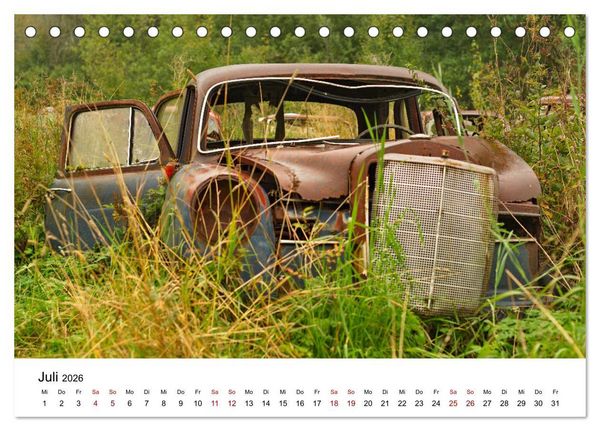 Produktbild: Rostende Legenden (Tischkalender 2026 DIN A5 quer), CALVENDO Monatskalender