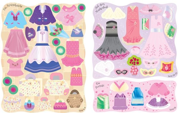 Produktbild: Meine glitzernden Anziehpuppen-Stickerb&uuml;cher mini: Im Ballett, Feen, Freundinnen und Prinzessinnen