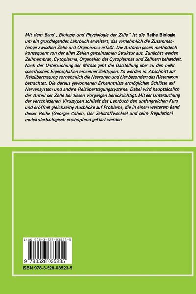 Produktbild: Biologie und Physiologie der Zelle