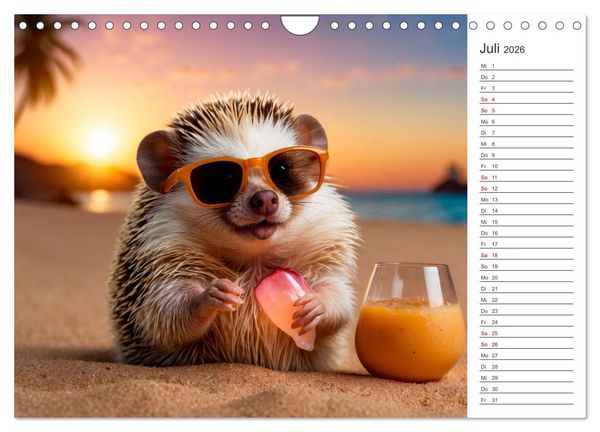 Produktbild: Stachelstars (Wandkalender 2026 DIN A4 quer), CALVENDO Monatskalender