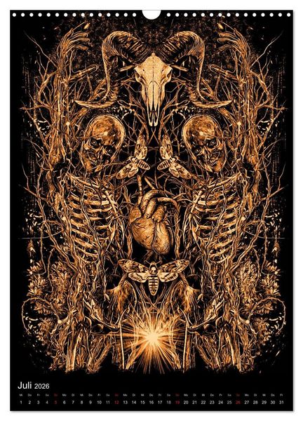 Produktbild: BLOODBOY/DARK ILLUSTRATION (Wandkalender 2026 DIN A3 hoch), CALVENDO Monatskalender
