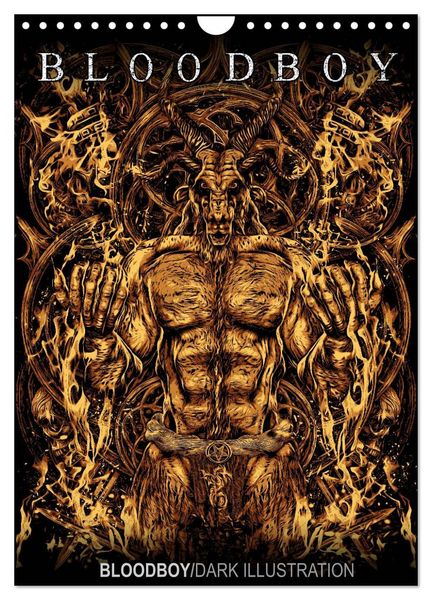 Produktbild: BLOODBOY/DARK ILLUSTRATION (Wandkalender 2026 DIN A4 hoch), CALVENDO Monatskalender