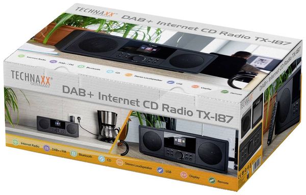 Buy Technaxx TX-187 Internet radio CD player DAB+, FM, Internet CD