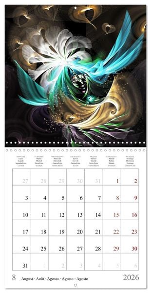 Produktbild: Digital fantasy (Wall Calendar 2026 12 &times; 12 Inch) CALVENDO 12 Month Wall Calendar