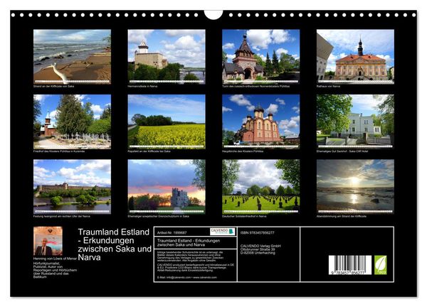 Produktbild: Traumland Estland - Erkundungen zwischen Saka und Narva (Wandkalender 2026 DIN A3 quer), CALVENDO Monatskalender