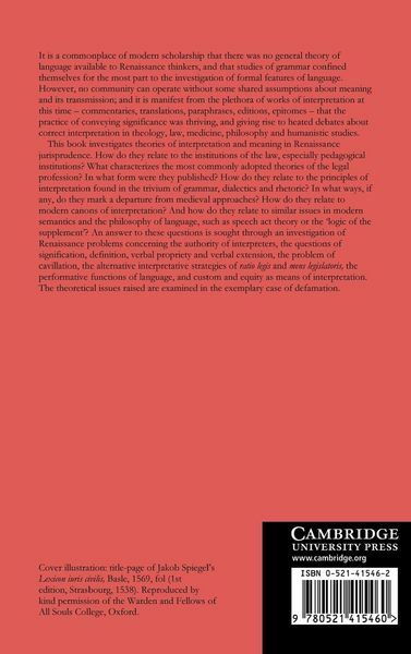 Produktbild: Interpretation and Meaning in the Renaissance