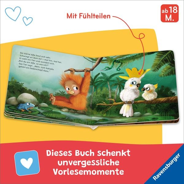 Produktbild: Mein erstes Vorlese-F&uuml;hlbuch - Bist du ein Affe?