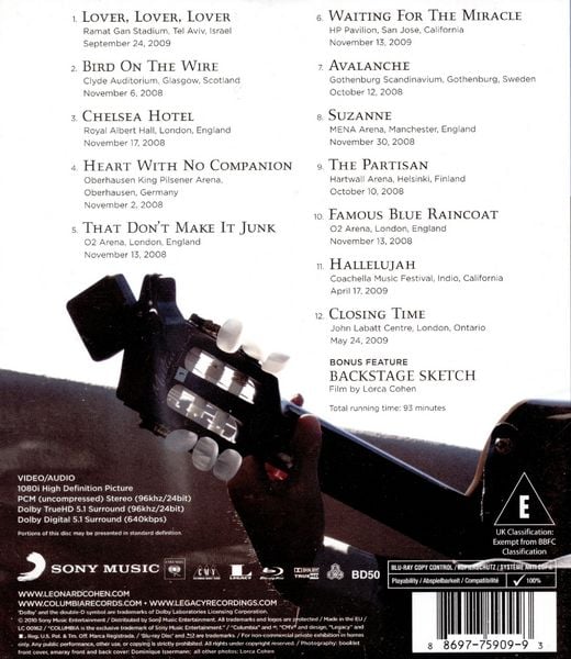Produktbild: Leonard Cohen - Songs from the Road
