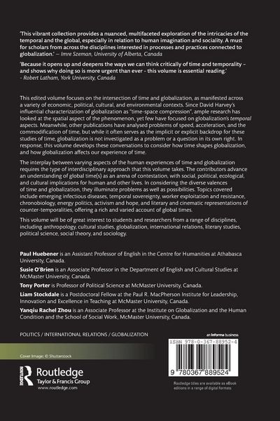 Produktbild: Time, Globalization and Human Experience