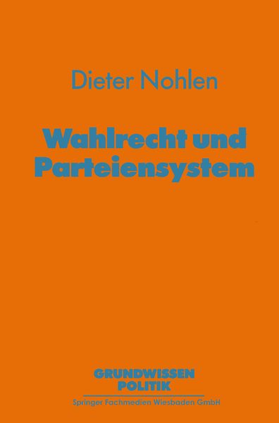 Produktbild: Wahlrecht und Parteiensystem