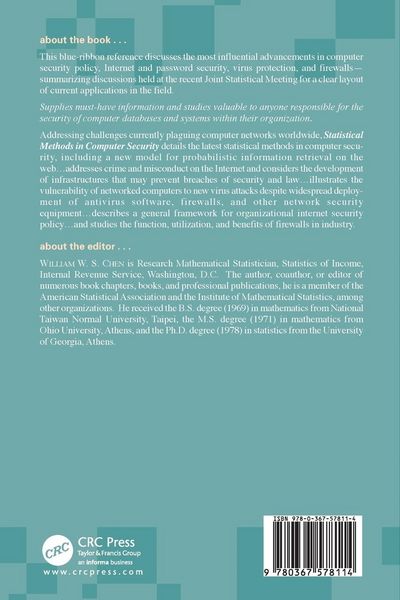 Produktbild: Statistical Methods in Computer Security