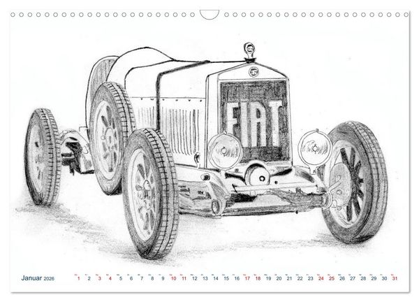 Produktbild: Vintage Sports Cars (Wandkalender 2026 DIN A3 quer), CALVENDO Monatskalender
