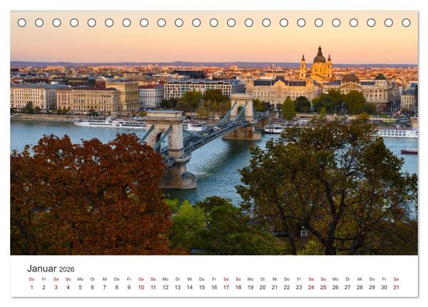 Produktbild: Br&uuml;cken - Die sch&ouml;nsten Br&uuml;cken der Welt. (Tischkalender 2026 DIN A5 quer), CALVENDO Monatskalender