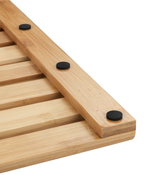 Produktbild: Baderost Mod. Indoor & Outdoor Bambus, 40 x 60 cm, mit rutschhemmender Unterseite