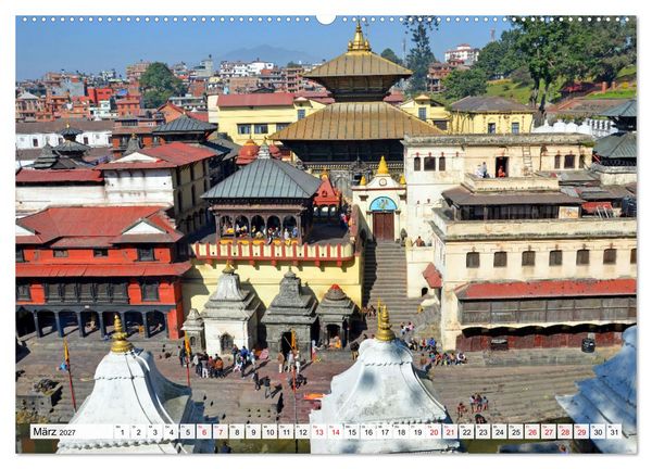 Produktbild: Das Kathmandutal (hochwertiger Premium Wandkalender 2027 DIN A2 quer), Kunstdruck in Hochglanz