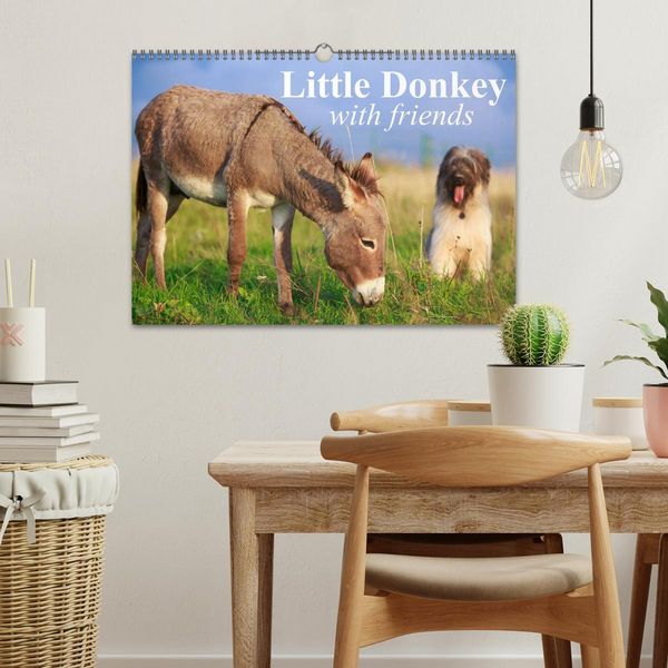 Produktbild: Little Donkey with Friends (Wall Calendar 2026 DIN A3 landscape), CALVENDO 12 Month Wall Calendar