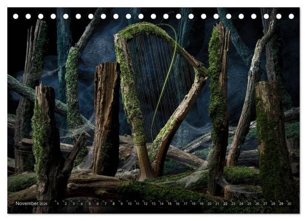 Produktbild: Musica fant&aacute;sia - Die wundersame Welt des Fotok&uuml;nstlers Olaf Bruhn (Tischkalender 2026 DIN A5 quer), CALVENDO Monatskalender