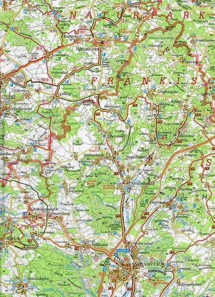 Produktbild: Frankenalb im N&uuml;rnberger Land/Radwanderkarte