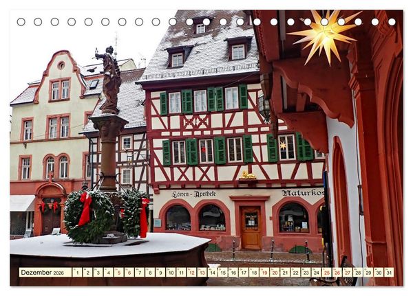 Produktbild: Weinheim im Laufe der Jahreszeiten (Tischkalender 2026 DIN A5 quer), CALVENDO Monatskalender