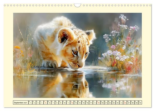 Produktbild: L&ouml;wenkinder. Afrikas kleine K&ouml;nige (Wandkalender 2027 DIN A3 quer), CALVENDO Monatskalender