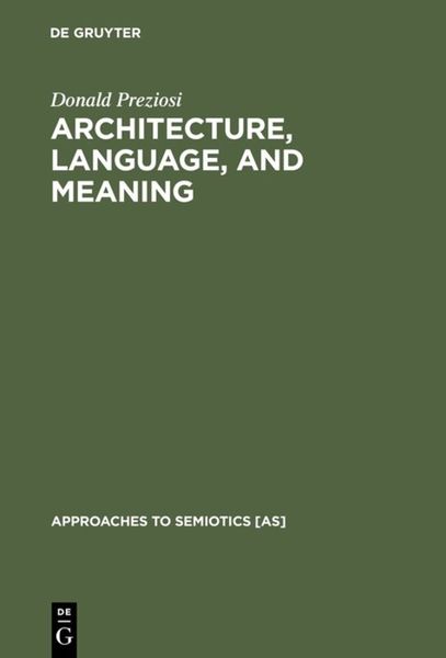 Produktbild: Architecture, Language, and Meaning